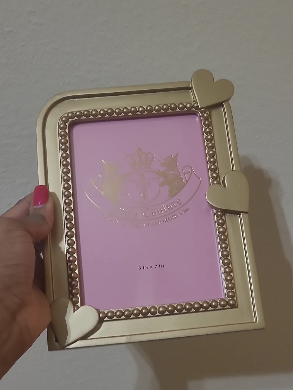 Juicy Couture Silver Heart Photo Frame - 5x7